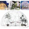 Generic Kit Serra Geodetica Cupola con Copertura in PVC e Rete in Poliestere per Giardinaggio Esterno Campeggio