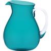 SERAFINO ZANI Caraffa Brocca da Acqua Vino Infrangibile Plastica Dura Colore Azzurro Turchese Pitcher Memento Synth Zani