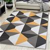 Carpeto Rugs Tappeto Moderno Salotto Grigio 200 x 300 cm a Pelo Corto