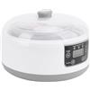 Generic Macchina da Yogurt Elettrico, Natto Maker Sicuro 1.2l Pp 304 in Acciaio Inossidabile per la Casa (Spina europea 100-240V)