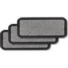 Astra Zerbino per esterni e interni - 25x60 cm Set da 3 Motivo argento - Zerbino antiscivolo - Tappeto cattura-sporco molto resistente - Zerbino per gradini