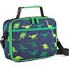 VASCHY Borsa pranzo termica per bambini 3-6 anni, PEVA impermeabile, 26 x 9 x 22 cm (5 L), tracolla regolabile - Dinosauri