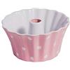 Isabelle Rose - IR5803 - Stampo Guglhupf - Ceramica - Rosa delicato con pois bianchi 20 cm x 20 cm x 10,5 cm