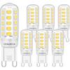 Brantoo Lampadine LED G9 3W bianco neutro 4000K, nessun sfarfallio equivalente a lampadine alogene da 20 W, 25 W, 28 W, 33 W, 40 W, CRI > 85, attacco G9, a risparmio energetico, non dimmerabile, AC