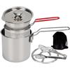 Generico Friggitrice da banco | Fornello da 7 pezzi in acciaio inossidabile - friggitrice da 1,2 litri con cestello, per cucina domestica, campeggio, picnic, feste, cottura di pesce, pollo