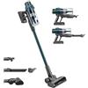 H.Koenig Aspirapolvere 2 in 1 senza fili UPX32, autonomia fino a 50 min, 3 velocità di aspirazione, 400 W, leggero e compatto, 4 accessori inclusi, spazzola con LED, blu