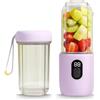 SleptVita Mini frullatore portatile da 500 ml, frullatore per frutta, ricaricabile, con 6 lame per frullati e tazza da viaggio con tazza extra (viola)