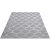 the carpet Knight Eleganter - Tappeto da soggiorno a pelo corto, effetto 3D lucido, struttura ad alta profondità, colore: grigio, 120 x 170 cm