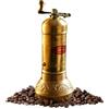 Ottoman Inspirations Macinacaffè manuale in ottone da 6,4 pollici fatto a mano in ottone, macinino da caffè conico portatile, macinacaffè turco portatile a manovella