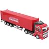 Generic Modello di Camion Portacontainer in Lega 1: 48 di Pregevole Fattura Tirare Indietro il Giocattolo Dell'auto Regalo per i Bambini Blu (Camion portacontainer)