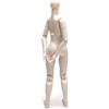 Ameble Corpo di Bambola in Scala 1/6, Corpo per Action Figure Vuoto Altamente articolato per Bambole Personalizzate, Figura in PVC Bianco da 9, 8 Pollici con 3 adattatori per Il Collo. di bambol