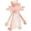 Bieco Activity Planet Dreamy Rose in Silicone | Giocattolo Montessori UFO per Bambini | Giocattolo in Silicone con Cordino a partire da 1 anno | Montessori per Bambini