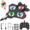 Jradse Aereo Telecomandato, Aereo RC 2,4 GHz, Telecomando e Controllo da Polso, Aereo Acrobatico RC 360° Flip, 3 Velocità, con Luce LED ed Elica di Ricambio, per Bambini Principianti, Rosso