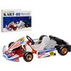 Bricksdiytoy Sengi Kart-80 - Mini kart RC in scala 1/32, 2,4 G, design realistico con bassa gravità centrale, controller ruota in schiuma, kit di montaggio senza saldatura, perfetto per corse e regali