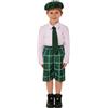 Generico Vestito Carnevale Bambina Gonna Verde Quadrifoglio per Feste San Patrizio Costume Bimba Carnevale Vestito Irlandese Bambina