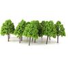 Luzhengyang 20 alberi in miniatura modello ferroviario N Gauge treni layout 1:150 - Accessorio perfetto per ferrovia in scala N, diorama, decorazione villaggio con altezza 9,5 cm - per modellini di
