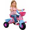 GREEN TRADE Triciclo Principesse Bambina 1-3 Anni con Cestino Porta Giochi 3 Ruote Stabile Ergonomico Sicuro fino 25 kg Triciclo Bambini Rosa