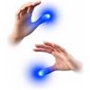 MilesMagic Set di 2 luci magiche con punta per pollice, luci da ogni luogo, facili da fare, luci lampeggianti da qualsiasi luogo, da vicino, illusione delle dita, trucco magico (blu)