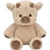 Generico Super Soft Fluffy Running Plushies, Running Stuffed Animal, Cute Highland Cow Plush Toy for Adults Gift (Apricot,17.71'')