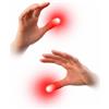 MilesMagic Set di 2 punte in gomma magica per il pollice illuminano le luci flash da qualsiasi luogo (rosso)