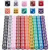 HAXIHA 100 Pezzi Dadi Impostato,6 Facce 14mm Dadi da Gioco,Cubo a sei Lati, per Giocare ai Giochi da Tavolo per Giochi e Feste,10 Colori