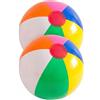 YIPFEN Palle da Spiaggia Gonfiabili 2 Pezzi 22CM Multicolore, Robuste e Sicure per Bambini, Set Gioco Estivo per Piscina, Mare e Vacanze, Divertimento Duraturo.