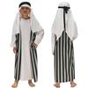 Generico Costume Carnevale Bambino Tunica Dubai con Copricapo per Feste Costume Bimbo Carnevale Travestimento Emiro Bimbo