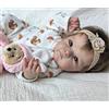 Anano bambole reborn corpo in silicone, bambol reborn femmina in silicone occhi aperti, bambole newborn con corpo in vinile femmina, bambol newborn i neonati in silicona