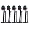 Evemodel 5 pz Modellino Ferroviario 2-Luce 1:87 Segnale di Blocco Verde/Rosso Ho Scala 4 cm