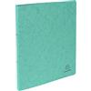 Exacompta - 54253E - 1 Raccoglitore in Cartoncino Lustré 355 g/mq - 2 Anelli Tondi da 15 mm - Dorso 20 mm - F.to Esterno 25x32 cm per A4 - Colore Verde