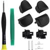 ECSiNG Set di 12 pulsanti L1 R1 L2 R2 Kit di riparazione compatibile con controller PS5 Pulsanti a spalla con molle e telai a grilletto, albero e cacciavite e strumento di leva