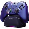 AKNES EasySMX X05Pro Controller per PC/Switch/Android/iOS, Pulsanti per Gioco Silenziosi, Joystick ad Effetto Hall, Grilletti Hall a Doppio Stadio, 2 Pulsanti Programmabili (Viola)