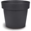 BLUMAX - Vaso Melrose Flower Pot Antracite - h50 cm diametro 40 cm