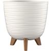 BLUMAX - Vaso Aurora Luna Bianco - h24 cm diametro 25 cm