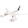 Herpa modello aereo Snap-Fit Lufthansa Airbus A350-900, miniatura in scala 1:200, pezzo da collezione, modello con base, plastica