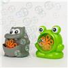 BEPER Macchina Bolle di Sapone per Bambini - Forma Animale (Ippopotamo o Rana) - Funzionamento Continuo - Liquido 56ml Incluso - Giocattolo Estivo 36M+ Sicuro e Testato - Batterie non Incluse