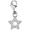 Depesche 11785-086 Charms Express Yourself - Ciondolo per collane e bracciali, Stella, Placcato Argento, Come Piccolo Regalo