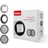 Haida NanoPro Magnetic Filter Kit (UV+CPL+Mist Black 1/4) with Magnetic DC-2 Adapter Ring for Canon G7X III (Silver)