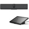 Jabra PanaCast 40 Video Bar System (VBS) - Dispositivo video Android per sala riunioni e controller touch, sistema di conferenza campo visivo a 180° con microfono e altoparlanti, funziona con app per