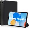 Koze Custodia per Samsung Galaxy Tab A9+ /A9 Plus 11 Pollici 2025/2023 con Chiusura Magnetica, Sottile Leggera Cover Posteriore Opaca Traslucida Trifold supporto tablet Antiurto,Nero
