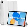 Koze Custodia per Samsung Galaxy Tab A9+ /A9 Plus 11 Pollici 2025/2023 con Chiusura Magnetica, Sottile Leggera Cover Posteriore Opaca Traslucida Trifold supporto tablet Antiurto,Argento