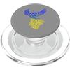 Embercore Tees and Phoenix Arcana Gifts Illustrazione artistica della fenice di miscela di colore giallo blu PopSockets PopGrip per MagSafe