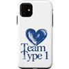Diabetes Awareness Designs Custodia per iPhone 11 Team Type 1 Supporto per la sensibilizzazione al diabete