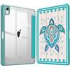 Fintie Custodia ibrida sottile per iPad (A16) 11a generazione da 11 pollici (2025), iPad 10a generazione da 10,9 pollici (2022), cover antiurto con guscio posteriore trasparente e portamatite
