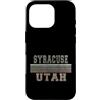 Utah born and Utah apparel Custodia per iPhone 16 Pro Retro Siracusa Utah