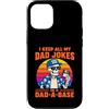 Dad-a-Base Skeleton Jokes Father's Day Custodia per iPhone 12/12 Pro I Keep All My Dad Jokes in A Dad-a-Base Skeleton Fathers Day