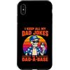 Dad-a-Base Skeleton Jokes Father's Day Custodia per iPhone XS Max I Keep All My Dad Jokes in A Dad-a-Base Skeleton Fathers Day