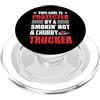 Funny Truck Driver Trucker Apparel Trucker This Girl Is Protected Funny Trucking Truck Driver PopSockets PopGrip per MagSafe