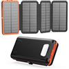 A ADDTOP Power bank Solare 20000mAh - A ADDTOP Caricabatterie solare con ricarica rapida 22.5W, 3 uscite e 4 pannelli solari pieghevoli, batteria esterna per telefoni e tablet, da campeggio