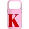 Retro Large Initials - Accessories by B. Custodia per iPhone 17 Pro Personalized Initial Letter K Monogram Name